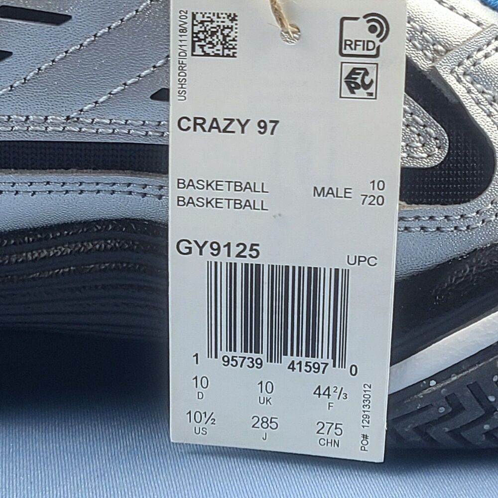 Adidas Crazy 97 EQT Mens Size 10.5 1997 All-Star Kobe Bryant Elevation GY9125 - Picture 11 of 13